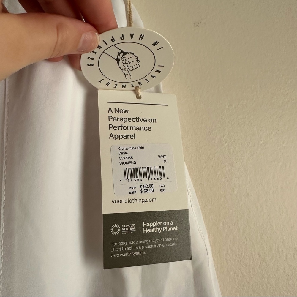 Vuori White Women's Tennis Skort - Picture 3 of 9